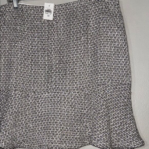 Ann Taylor Black and White A-Line Mini Skirt - Picture 9 of 11